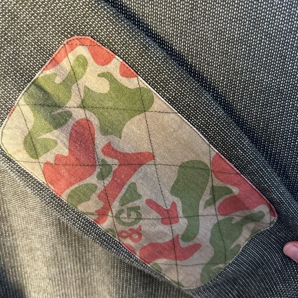 Standard & grind men’s sweatshirt hunter green elbow camo patches gorpcore - Picture 8 of 9